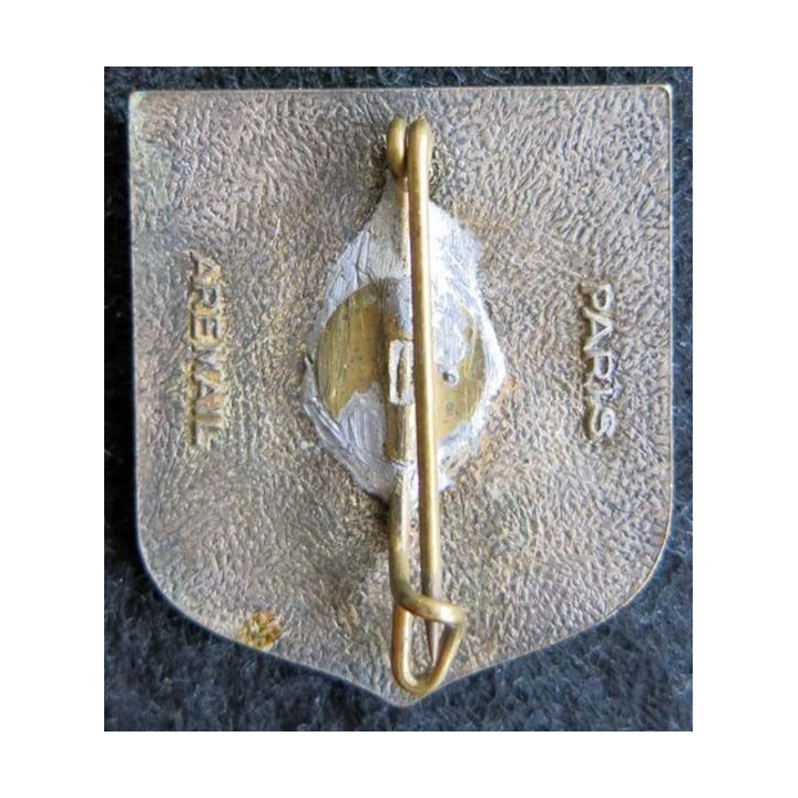 2° RH : insigne métallique du 2° régiment de Hussards de fabrication Arémail en émail