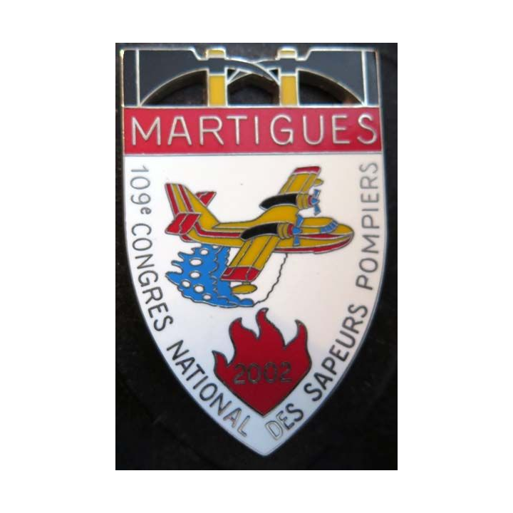 insigne 109° congrès national des pompiers à Martigues en 2002 ballard