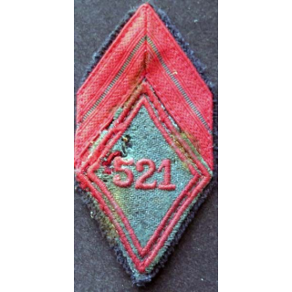 losange de bras modèle 45 de caporal du 521° régiment du train troupe