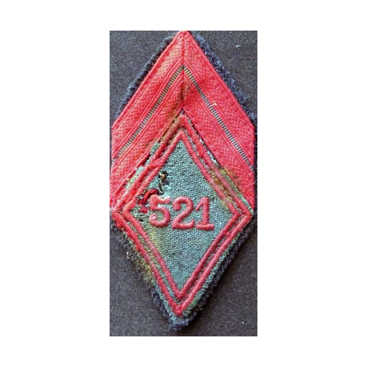 losange de bras modèle 45 de caporal du 521° régiment du train troupe