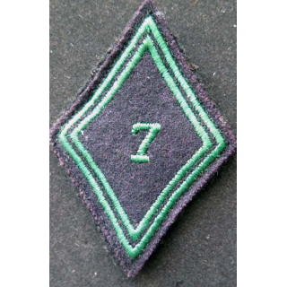 losange de bras modèle 45 du 7° régiment de chasseurs troupe