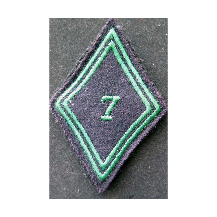 losange de bras modèle 45 du 7° régiment de chasseurs troupe