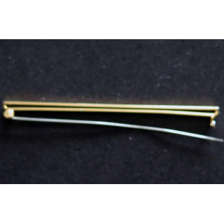 barrette pour médailles de 9,5 cm en métal doré