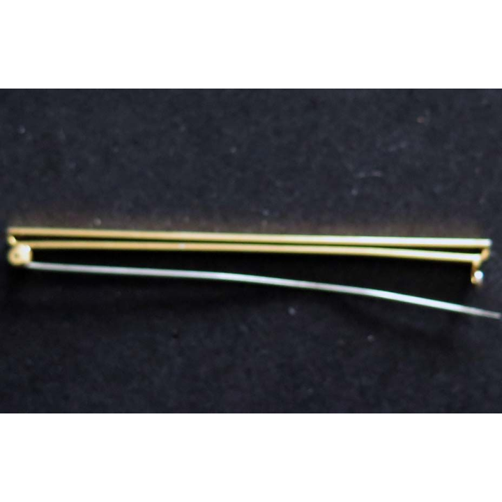 barrette pour médailles de 9,5 cm en métal doré