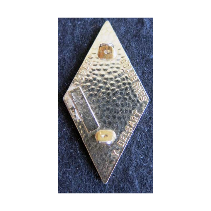 4° RC : insigne métallique du 4° régiment de cuirassiers de fabrication Delsart Sens G. 942