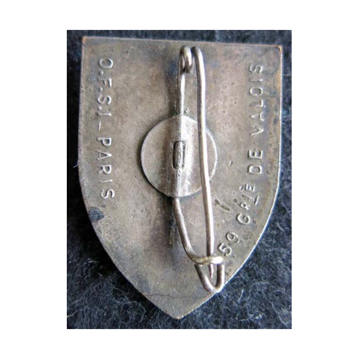 6° RC : insigne métallique du 6° régiment de cuirassiers de fabrication OFSI Paris G. 829