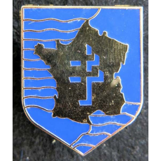 2° DB : insigne métallique de la 2° division blindée fabriqué par Arthus Bertrand pour les éditions Atlas