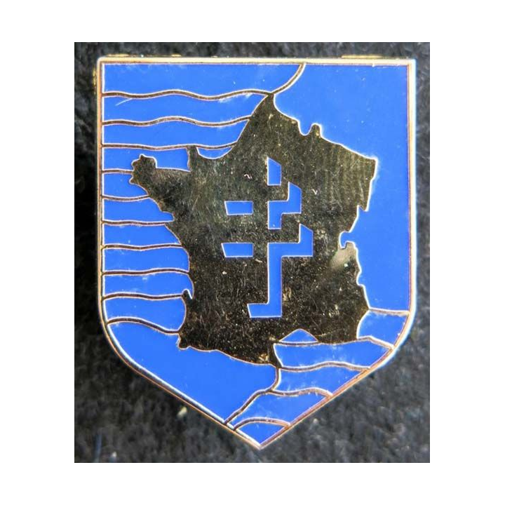 2° DB : insigne métallique de la 2° division blindée fabriqué par Arthus Bertrand pour les éditions Atlas