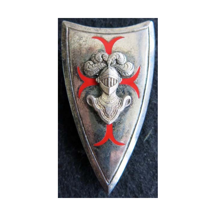 1-11° RC : insigne métallique du CIABC  1-11° régiment de cuirassiers de fabrication Drago Paris G. 1919