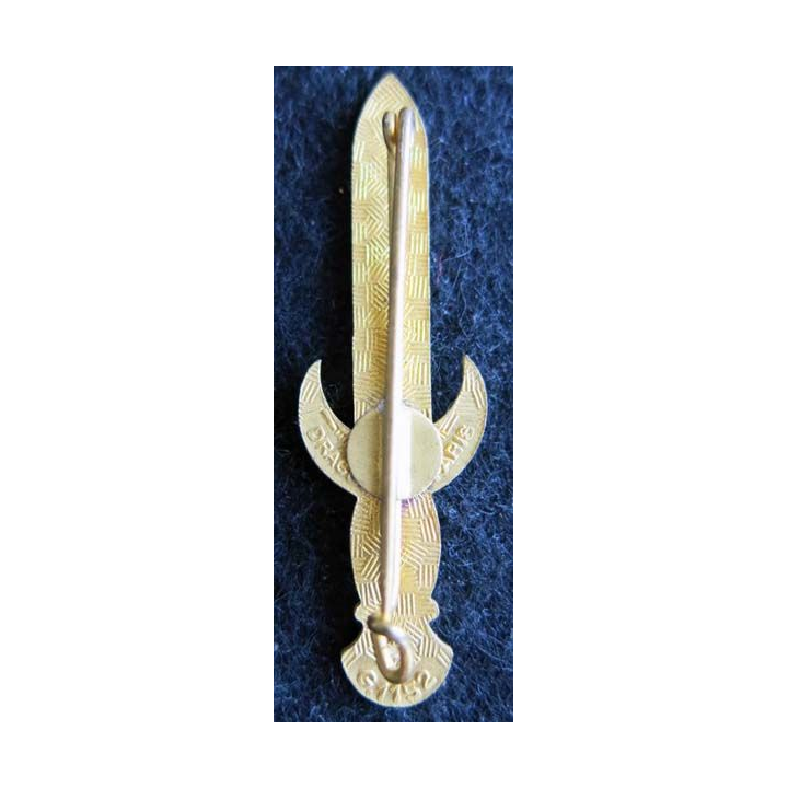 11° DI : insigne métallique de la 11° division d’infanterie "division de fer" Drago G. 1152 en émail