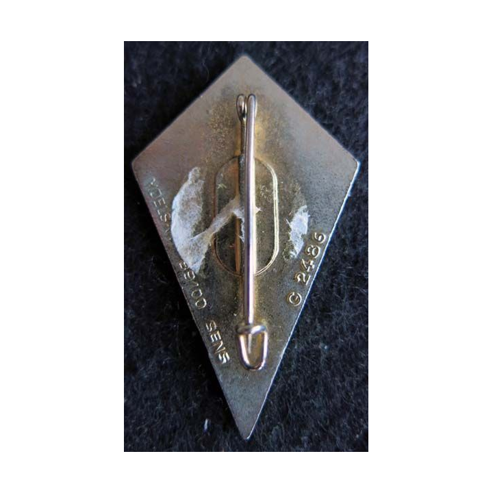 27° DA : insigne métallique de la 27° division alpine de fabrication Delsart Sens G. 2458