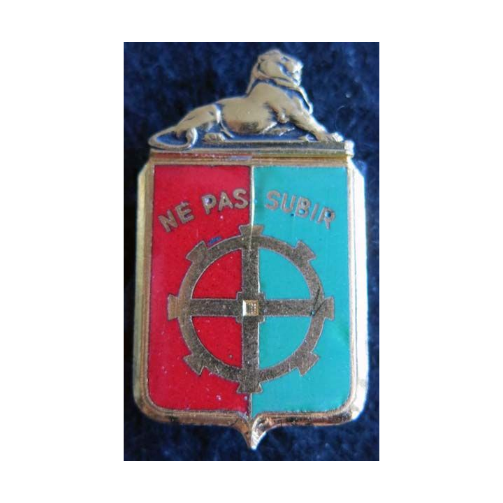 14° DI : insigne métallique de la 14° division d'infanterie fabrication Drago G. 424 en émail