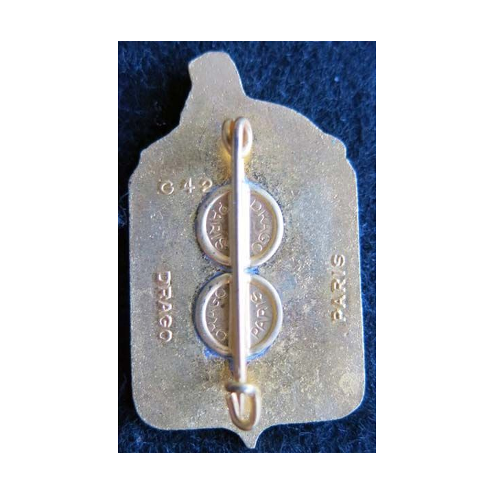 14° DI : insigne métallique de la 14° division d'infanterie fabrication Drago G. 424 en émail