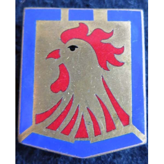 12° DI : Insigne métallique de la 12° division d'infanterie de fabrication Drago Paris G. 1278 en émail dos lisse doré