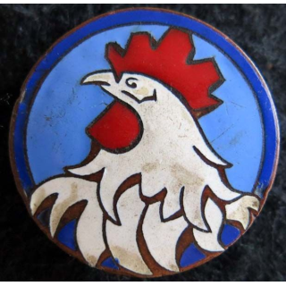 12° DI : Insigne métallique de la 12° division d'infanterie 1939 de fabrication Arthus Bertrand Paris déposé en émail