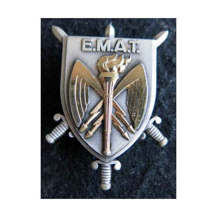 EMAT : Insigne métallique de l'état major de l’Armée de Terre de fabrication Delsart G. 2308