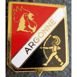 EC 02-007 : insigne métallique de l'escadron de chasse 02 - 007 Argonne en émail
