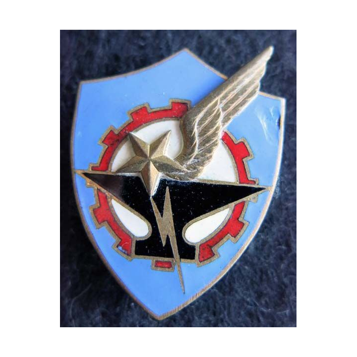 BA 278 : insigne métallique de la base aérienne 278 Ambérieux  fabrication Drago A. 789 éclat émail