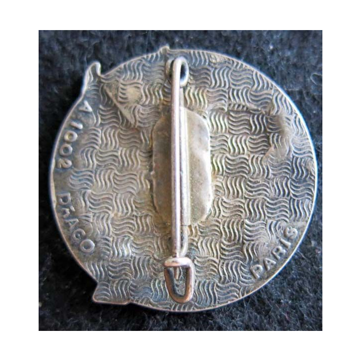 BA 105 : insigne métallique de la base aérienne 105 d'Évreux de fabrication Drago A. 1002 en émail