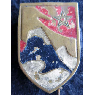 88° CQG : Insigne métallique de la 88° compagnie de quartier général fabrication locale peint