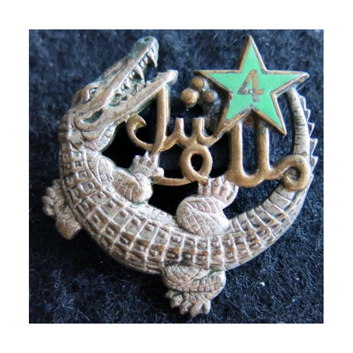 4° DBAM : 4° demi brigade Algéro Marocaine Drago Béranger H. 555 émail