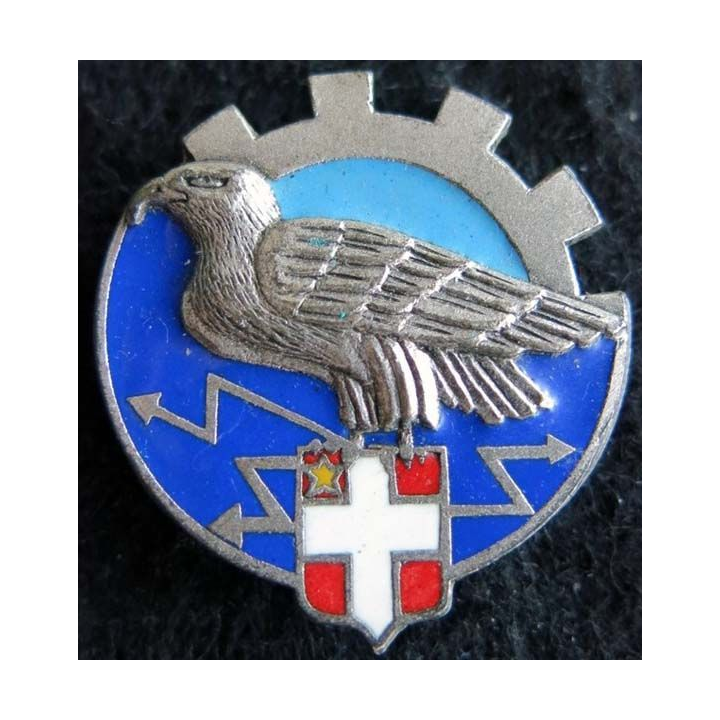 GE 309 : insigne métallique du groupe école 309 de Chambery homologué A. 944 en émail