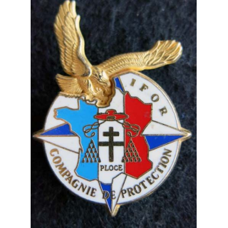 6-12° RC : insigne métallique de la compagnie de protection  6-12° régiment de cuirassiers de fabrication Martineau