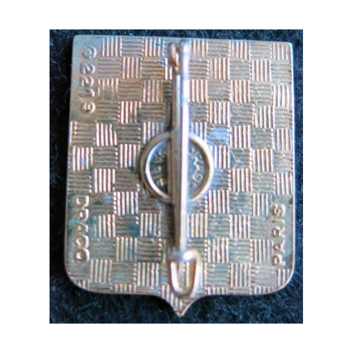 1° RM : insigne métallique de la 1° région militaire de fabrication Drago Paris G. 2219