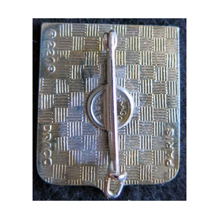 1° RM : insigne métallique de la 1° région militaire de fabrication Drago Paris G. 2219