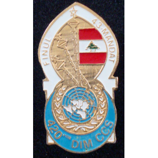 Insigne de la CCSs du 1° régiment de spahis Liban 43° mandat 420° DIM