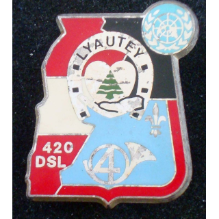 1° escadron Lyautey du 4° chasseurs 420° DSL 26° Mandat 1990 Delsart