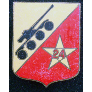Insigne du 24° régiment de spahis marocains Drago G. 1609 en émail