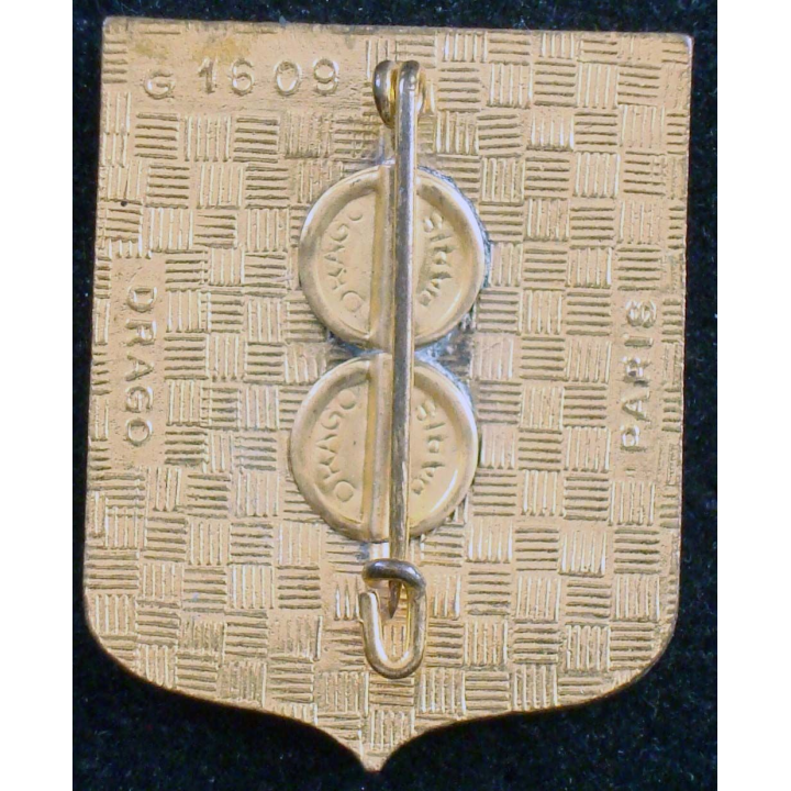 Insigne du 24° régiment de spahis marocains Drago G. 1609 en émail
