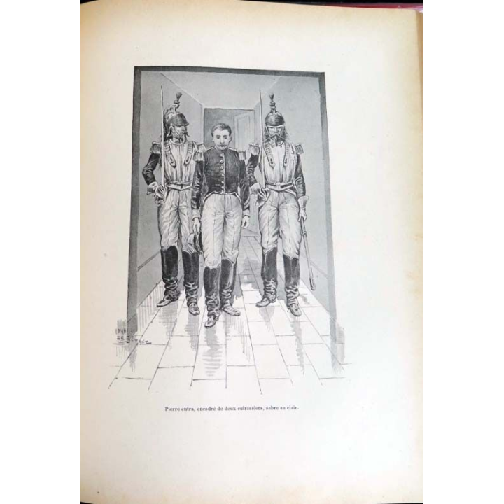 Vieux livre cartonné intitulé Filleuls de Napoléon 1830-1870 Dentrit