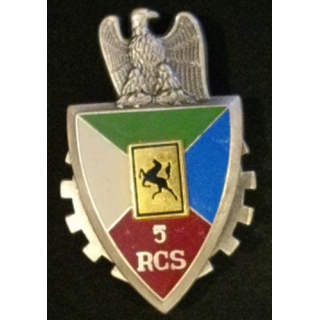 5° RCS de fabrication Delsart G. 2627 lisse centre relief bleu intense