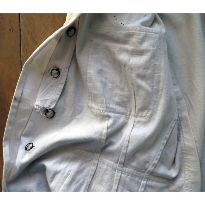 Veste de cérémonie en toile de coton blanche d’officier mle 58 Sahara