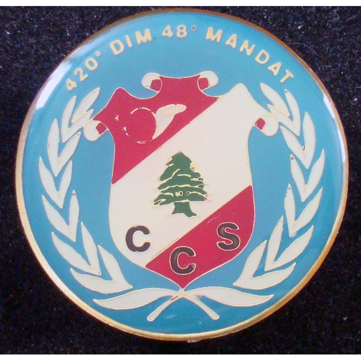 ECS du 2° régiment de chasseurs au Liban CCS 420°DIM 48° Mandat