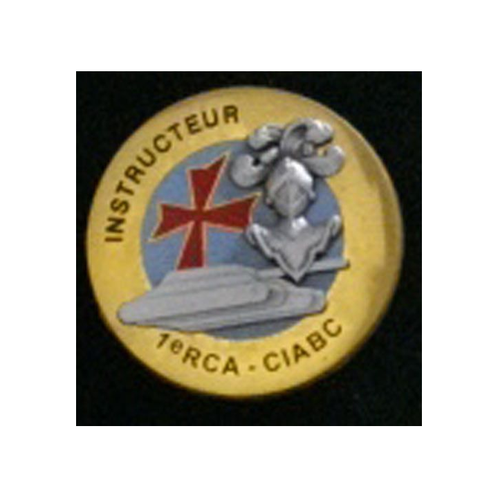 1° RCA CIABC : insigne brevet d'instructeur