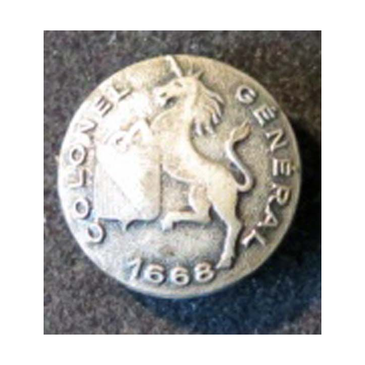 Bouton de poche 15 mm du 5° régiment de dragons Colonel Général 1668