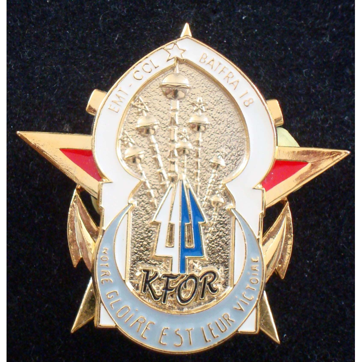 insigne de l'EMT de la CCL du 1° régiment de saphis au Kosovo BATFRA