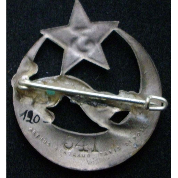 3° régiment de spahis algériens ABPD matriculé n° 341 48 mm en émail