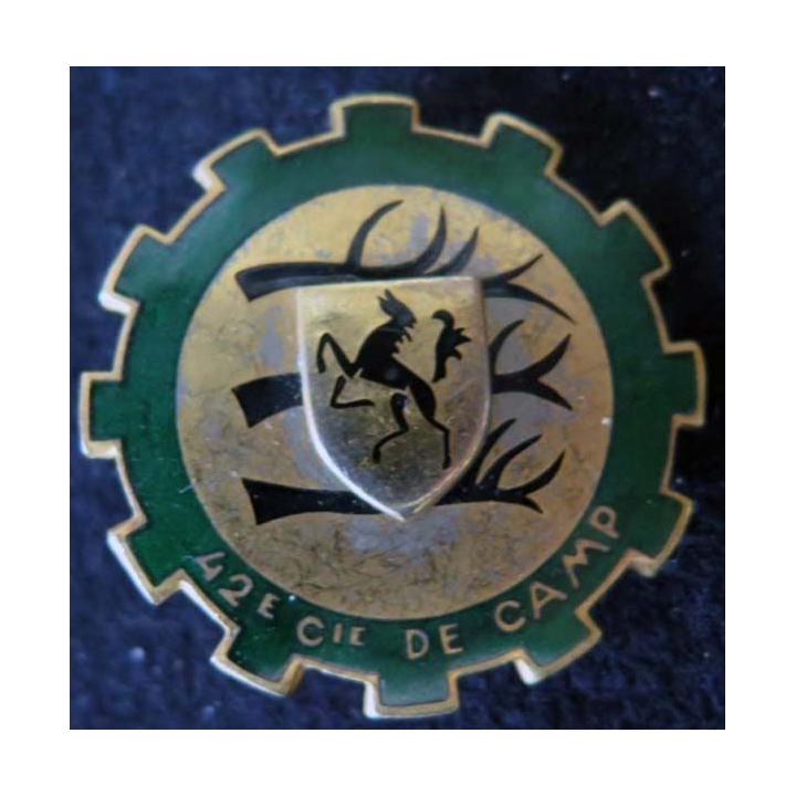42° Cie de Camp / 5° DB DRAGO ROMAIVILLE MUNSINGEN FFA insigne métal