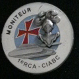1° RCA CIABC : insigne brevet de moniteur