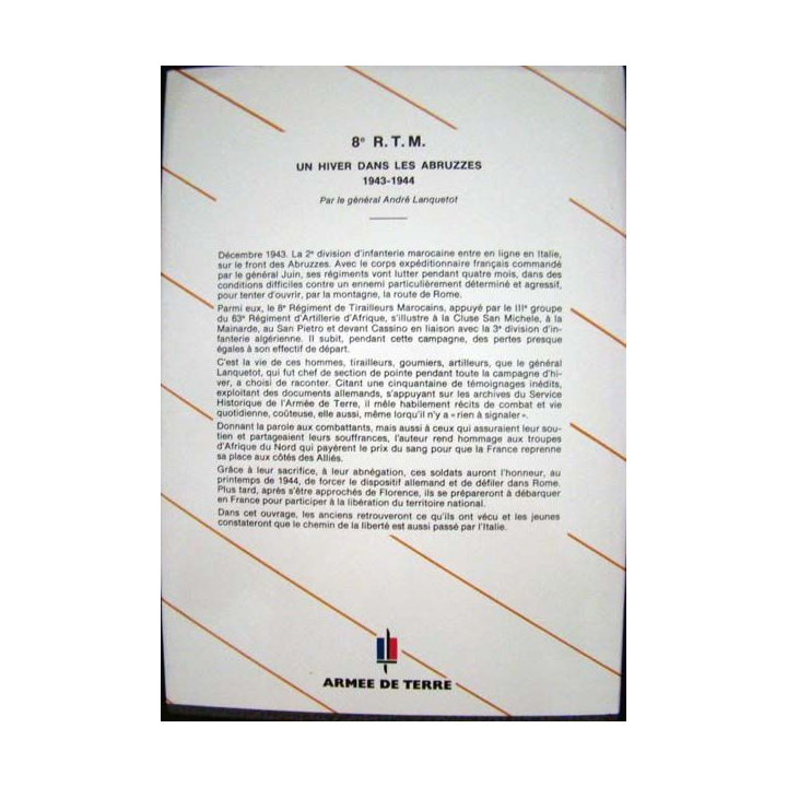 1943-1944, un hiver dans les Abruzzes. A. Lanquetot. Ed. S.H.A.T.