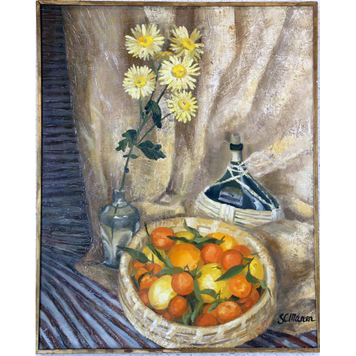 Huile de Svetlana Manen intitulée Sinfonia romana
