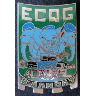 Insigne de l'ECQG du 403° Bat de Soutien Logistique FORPAINU BALME