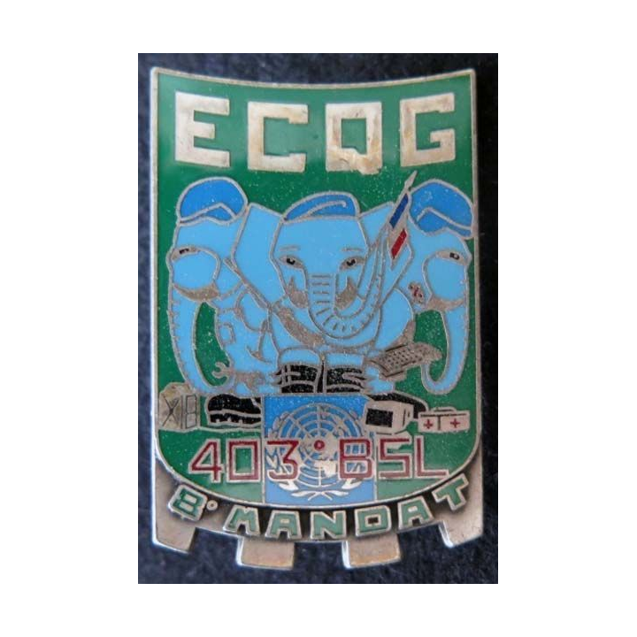 Insigne de l'ECQG du 403° Bat de Soutien Logistique FORPAINU BALME