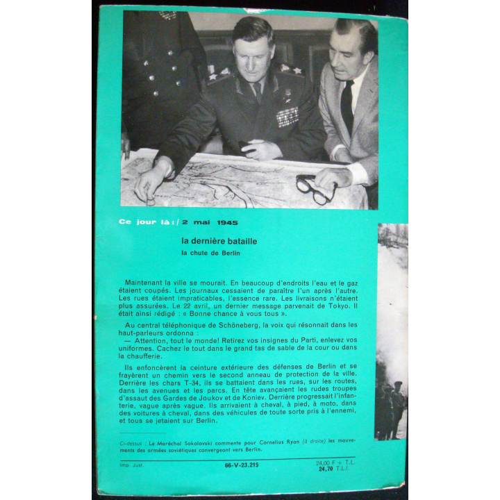 Ce jour-là : 2 Mai 1945. La dernière bataille. La chute de Berlin Ryan