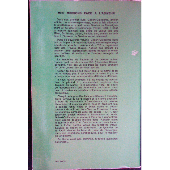 Mes missions face à l'Abwehr - Contre-espionnage 1938-1945
