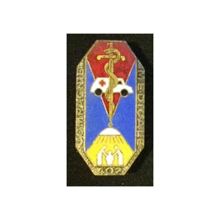 402° CM : 402° compagnie médicale Drago Paris G. 1146 émail